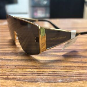 Dolce & Gabbana Gold Frame Sunglasses